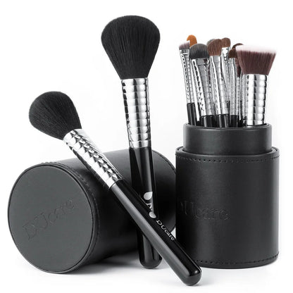 Ducare Makeup Brushes 11Pcs Professional Makeup Brush Set Foundation Powder Blush Eyeshadow Eyebrow Blending Brushes with Holder