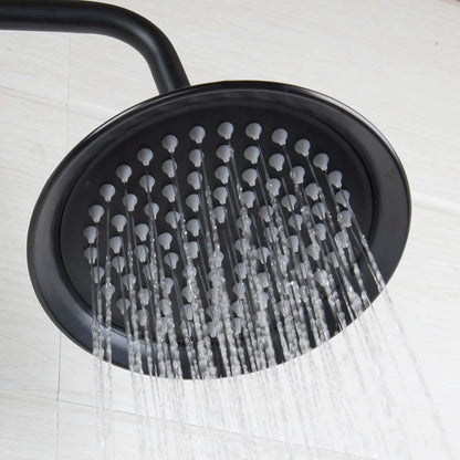 New Arrival Bathroom Black Shower Set doccia Wall Mounted 8" Rainfall Shower Mixer Tap Faucet with 3-functions Mixer Valve sets