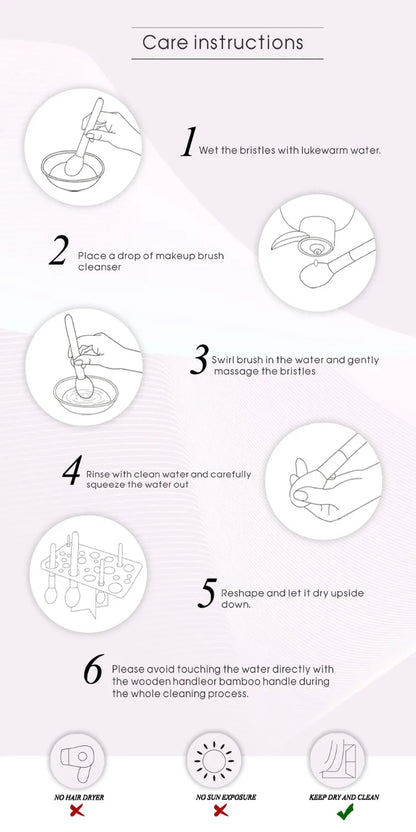 Jessup brushes 18pcs Makeup brushes set Powder Foundation Precision Blush Angled Contour Pencil Eyeshadow Eyeliner Eyebrow