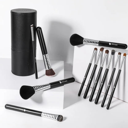 Ducare Makeup Brushes 11Pcs Professional Makeup Brush Set Foundation Powder Blush Eyeshadow Eyebrow Blending Brushes with Holder