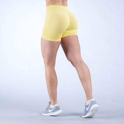 Ladies New Seamless Knitted Fitness Yoga Shorts