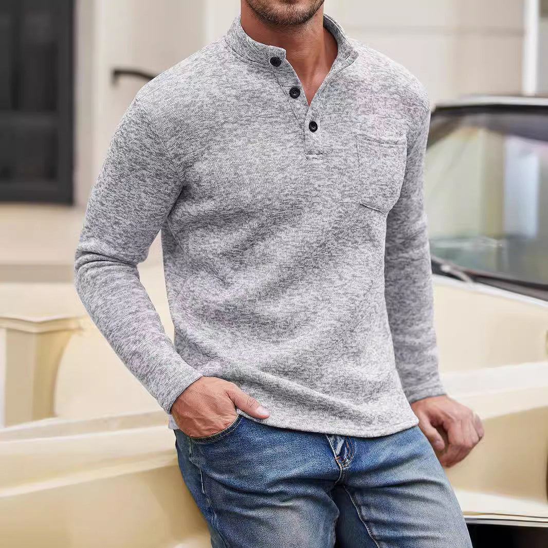 Long Sleeves Thickening Polo