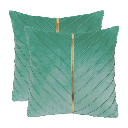 Home Simple Solid Color Flannel Pillow Cover