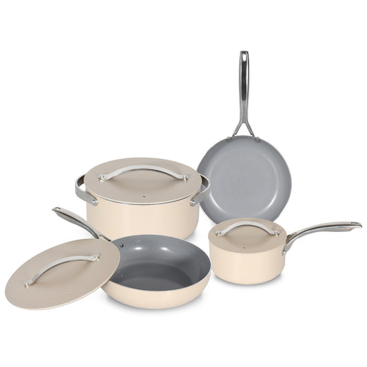 Ceramic Frying Pan and Pot Set
