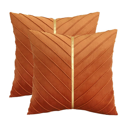 Home Simple Solid Color Flannel Pillow Cover
