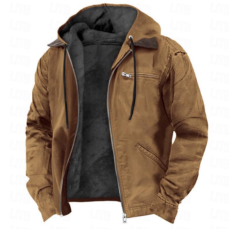 Casual Men's  Zipper Pocket Jacket