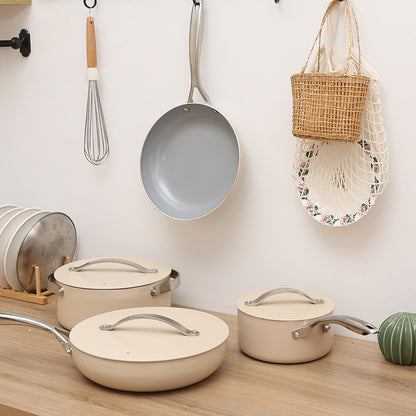 Ceramic Frying Pan and Pot Set