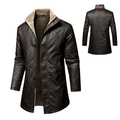 PU Leather Coat