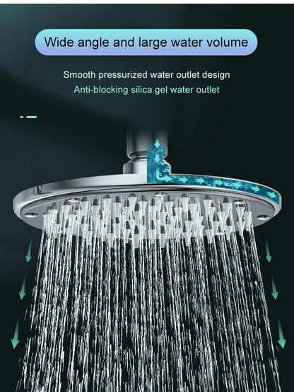 Bathroom 6 ”8 inch shower head ABS Chrome shower head water saving bathroom rain spa square handheld ELA087-1