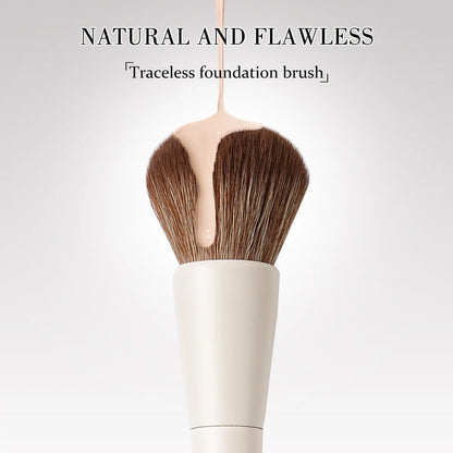 BEILI 15 PCS Makeup Brush Sets Beige Synthetic Hair Brush Foundation Contour Eyeshadow Eyeliner Blush Blending Highlight Brush