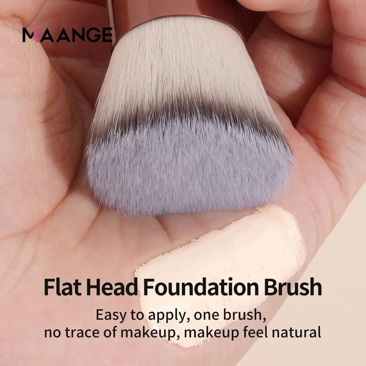 MAANGE 3PCS Makeup Brushes Set Foundation Concealer Brush Eyelashes Brush Eyeshadow Brush Blending Soft Bristles Makeup Tools