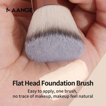 MAANGE 3PCS Makeup Brushes Set Foundation Concealer Brush Eyelashes Brush Eyeshadow Brush Blending Soft Bristles Makeup Tools