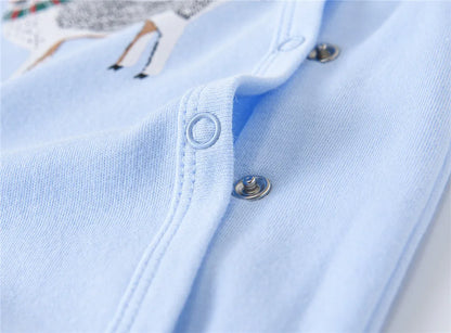 3/4 Pcs a lot Kavkas Baby Boy Rompers Newborn Cotton Girls Clothes Long Sleeve Summer Soft Jumpsuit O-neck 0-12m Onesie Clothing