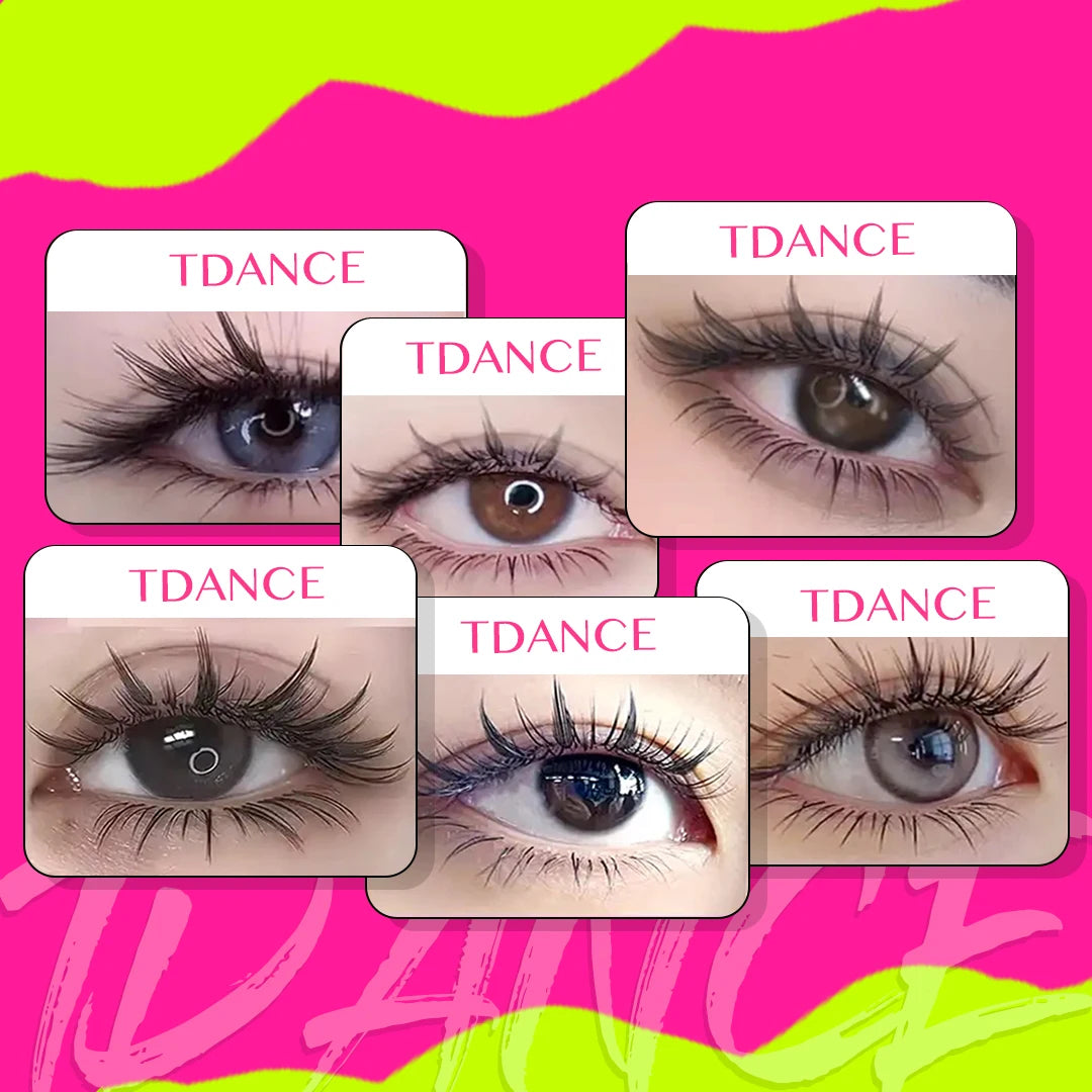 TDANCE Comic Spire Lashes Feather Shape Manga False Lashes Anime Lashes Natural Lightweight Individual Volume Lashes Makeup Tool