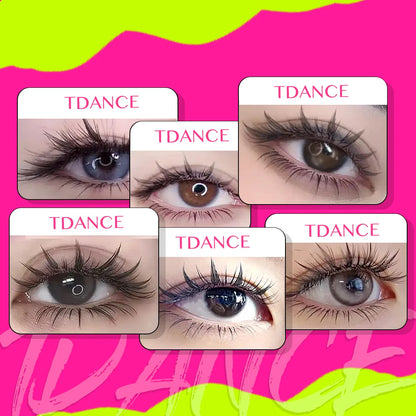 TDANCE Comic Spire Lashes Feather Shape Manga False Lashes Anime Lashes Natural Lightweight Individual Volume Lashes Makeup Tool