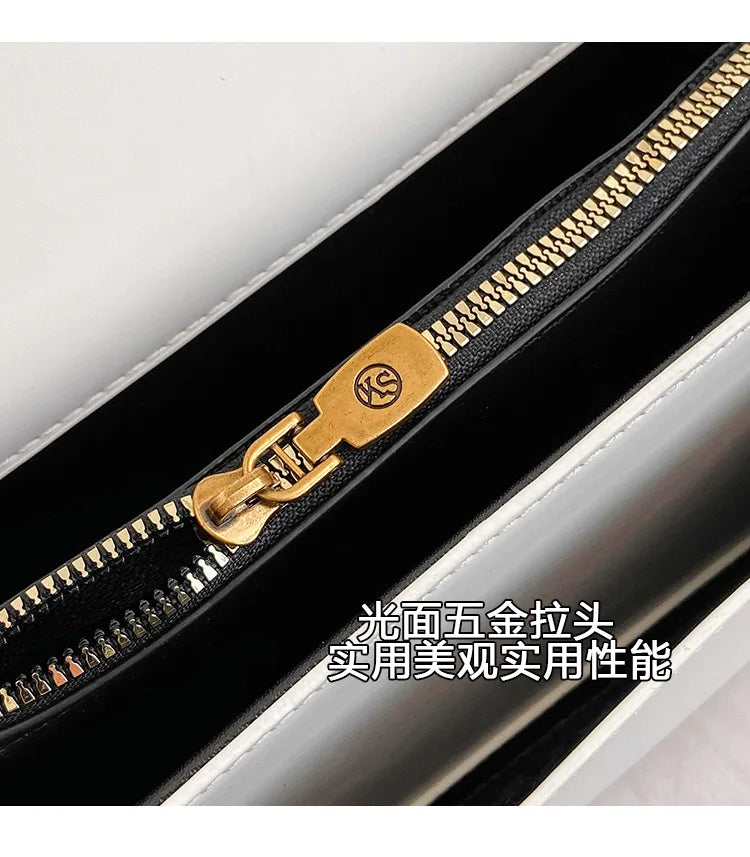 2025 Best Selling Luxury Women's Chain Crossbody Bag - Spacious Square Shoulder Bag With Phone Compartment For Commuters