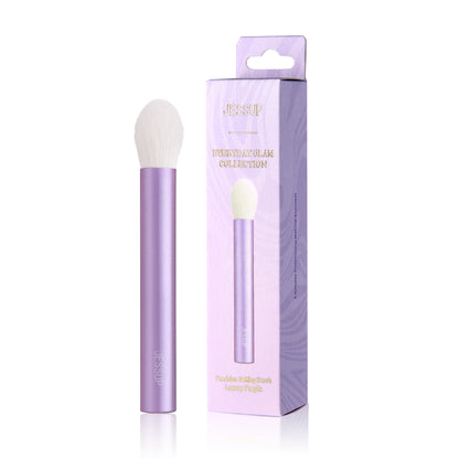 Jessup Makeup Brushes Set Face Kabuki Brush Foundation Contour Powder Complexion Blush Bronzer,Premium Synthetic, Luxury Purple
