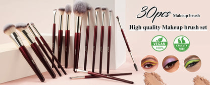 BEILI Professional Makeup Brushes Set 9/15/30 Pcs Foundation Contour Eyeshadow Blending Synthetic Hair Beauty Cosmetics Brush