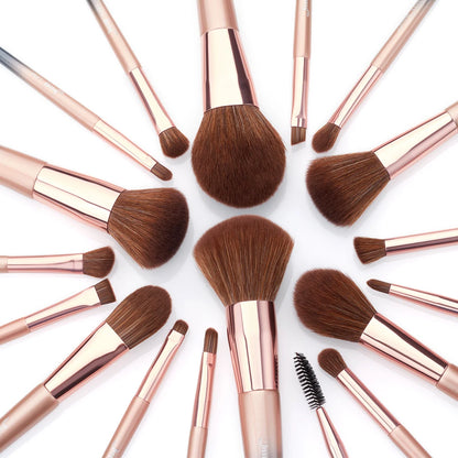 Jessup brushes 18pcs Makeup brushes set Powder Foundation Precision Blush Angled Contour Pencil Eyeshadow Eyeliner Eyebrow