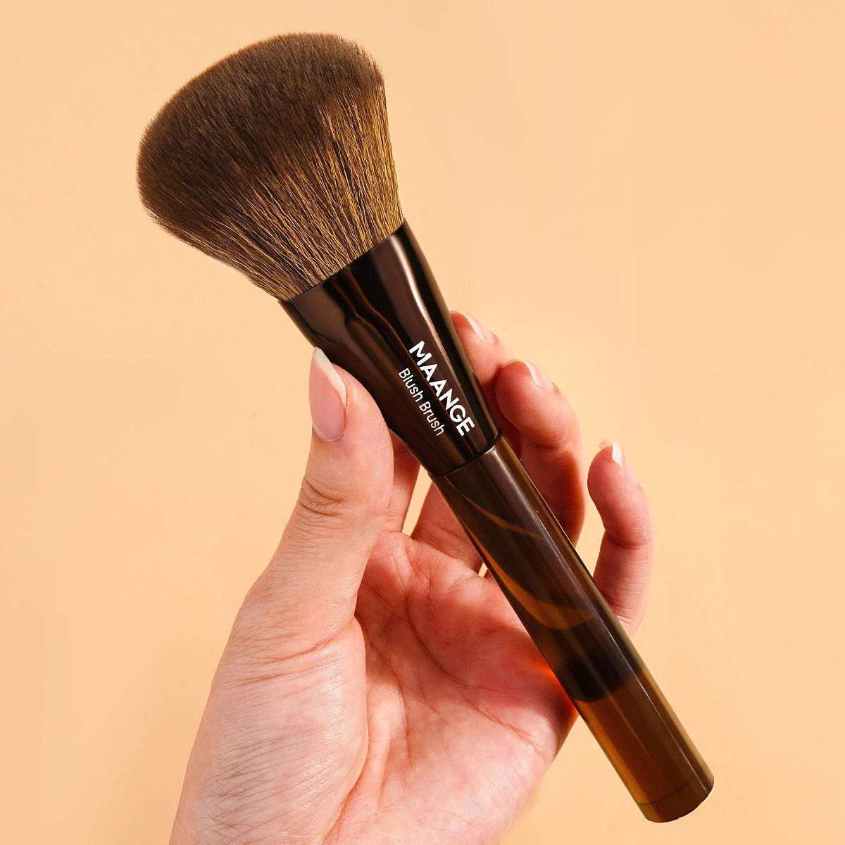 MAANGE Professional Makeup Brush Multifunctional Foundation Brush Blending Powder Tapered Kabuki Contour Brush Soft Dense Hair