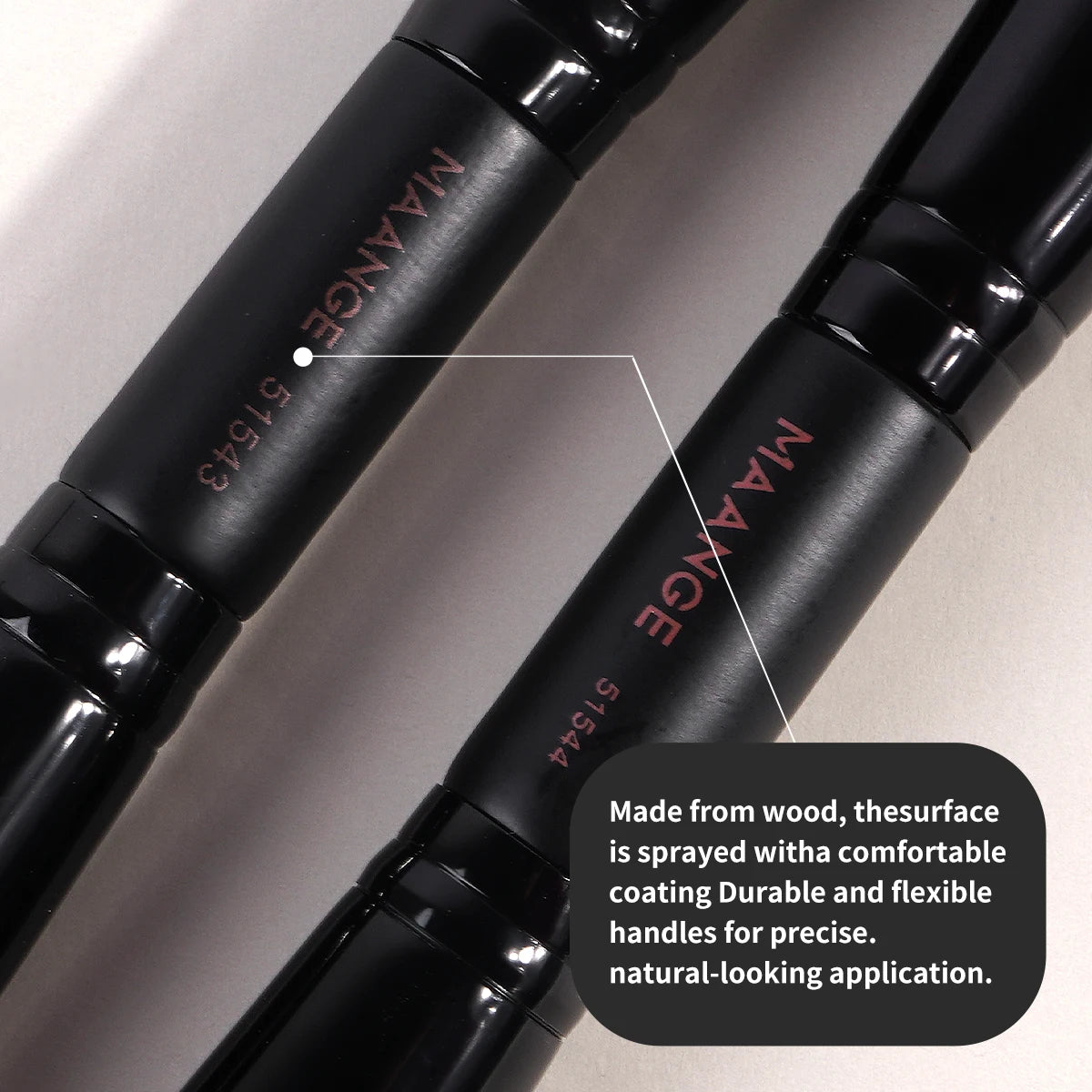 MAANGE 4pcs Dual-ended Makeup Brushes Set With Box Foundations Powder Conceal Blush for Eyeshadow Basic Brush Beginner Travel