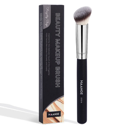 MAANGE Angled Concealer Makeup Brush Under Eye Makeup Small Foundation Precision Face Blending Brush Soft Bristles Makeup Tools