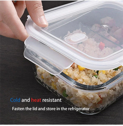 Premium Glass Lunch Container - Leak-Proof Bento Box with Secure Lid