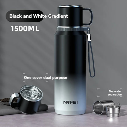 1.5L Thermos water bottle Stainless Steels Vacuum Flask Hot Coffee tea Water Heat Preservation Bottles Cold Tumbler drink