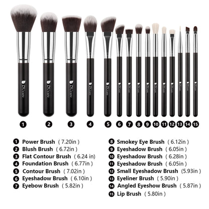 DUcare Professional Makeup Brush Set 10-32Pc Brushes Makeup Kit Synthetic Hair Foundation Power Eyeshadows Blending Beauty Tools