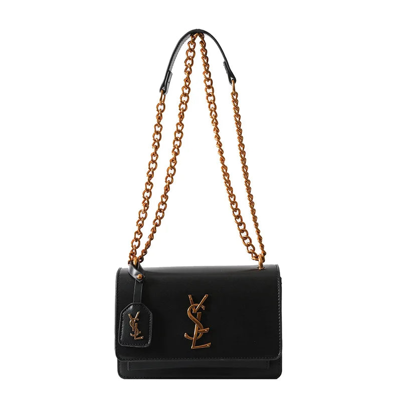 2025 Best Selling Luxury Women's Chain Crossbody Bag - Spacious Square Shoulder Bag With Phone Compartment For Commuters