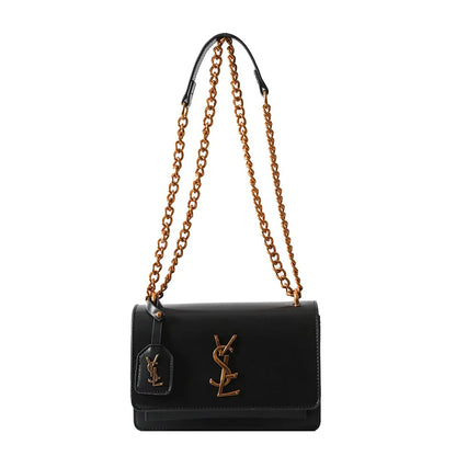 2025 Best Selling Luxury Women's Chain Crossbody Bag - Spacious Square Shoulder Bag With Phone Compartment For Commuters