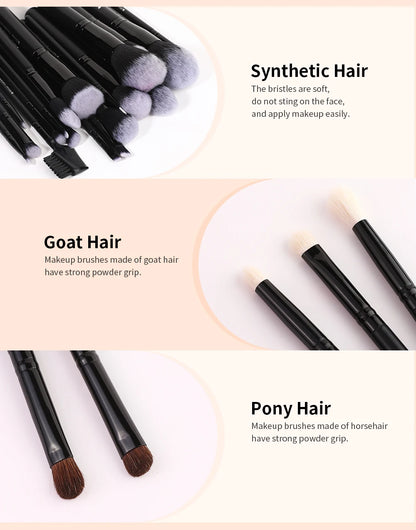 DUcare Professional Makeup Brushes Set 15-32Pcs Makeup Brush Set Synthetic Foundation Powder Blush Eyeshadows Highlighter Brush
