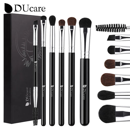 Ducare 6Pcs Cosmetic Makeup Brushes Set Eye Shadow Blending Eyeliner Eyelash Eyebrow Brushes for Make up Professional brush