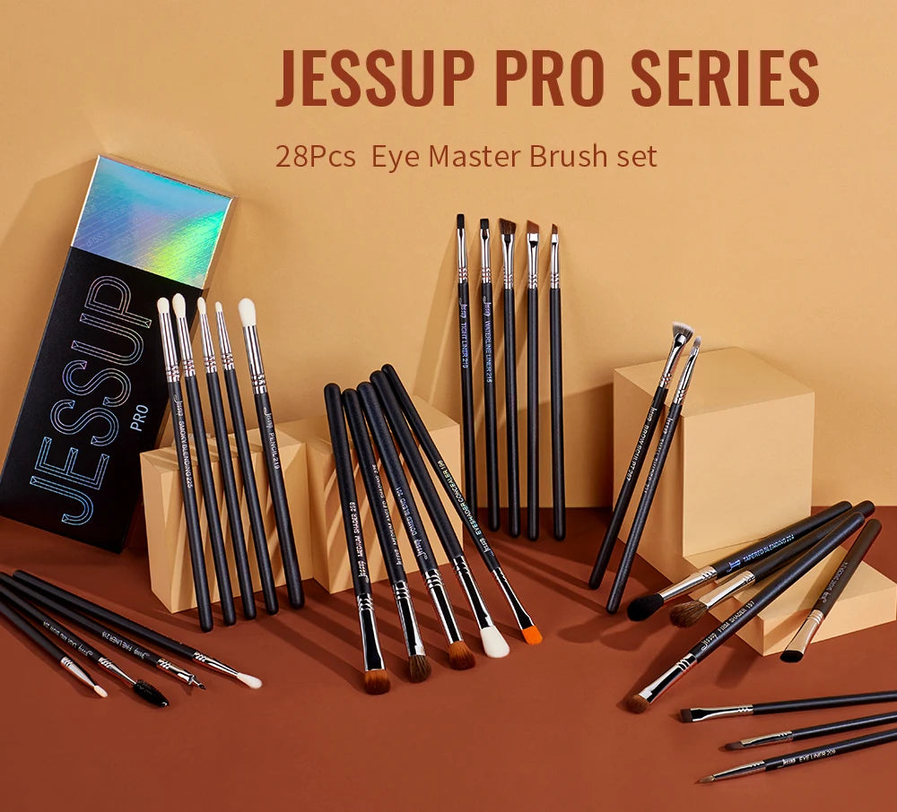 Jessup Eye Makeup Brushes Set,Professional Makeup Brush,Synthetic Eye Blending Brush Eyeshadow Brush Eyebrow Crease Shader T341