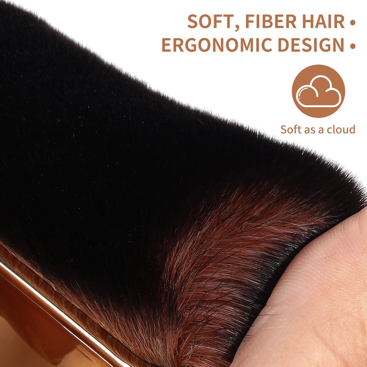 MAANGE Large Makeup Brushes for Contouring Tanning Liquid Foundation Cream Blush Soft Bristle Multi-purpose Makeup Tool for Days