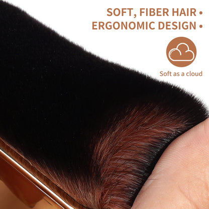 MAANGE Large Makeup Brushes for Contouring Tanning Liquid Foundation Cream Blush Soft Bristle Multi-purpose Makeup Tool for Days