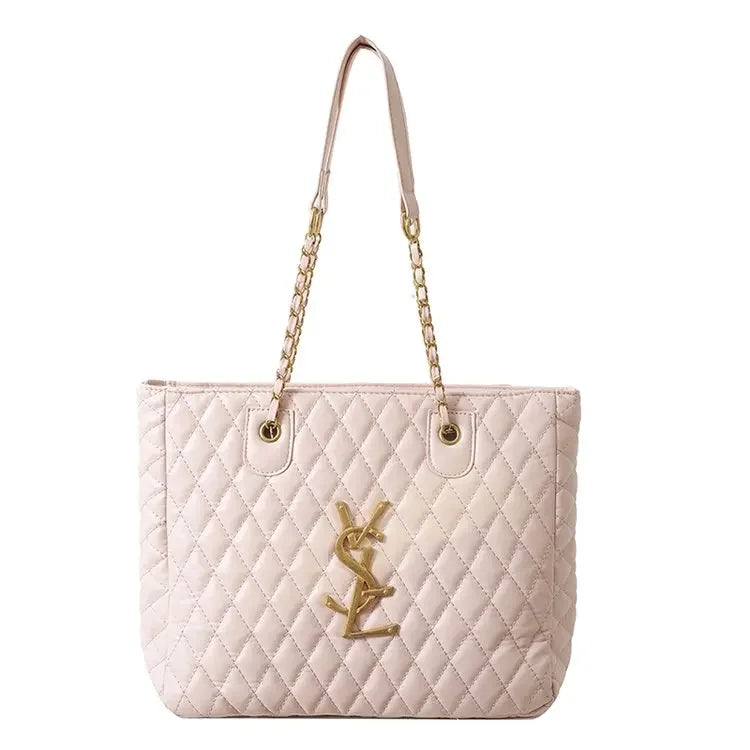 2025 Hot! Women's High - End Chain - Decorated Rhombus Tote - Spacious Shoulder Bag for Commuting & Diaper Storage
