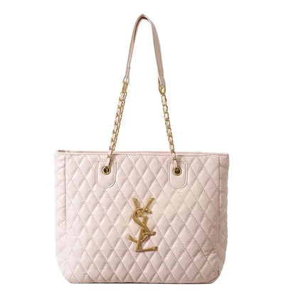 2025 Hot! Women's High - End Chain - Decorated Rhombus Tote - Spacious Shoulder Bag for Commuting & Diaper Storage