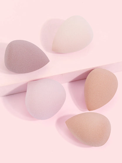 MAANGE 5PCS Makeup Sponge Blender Set Foundation Concealer Powder Cream Puff Dry&Wet Cosmetic Puff Multi-colored Beauty Sponges