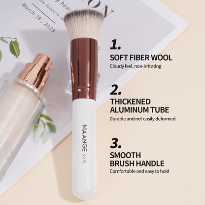 MAANGE 3PCS Makeup Brushes Set Foundation Concealer Brush Eyelashes Brush Eyeshadow Brush Blending Soft Bristles Makeup Tools