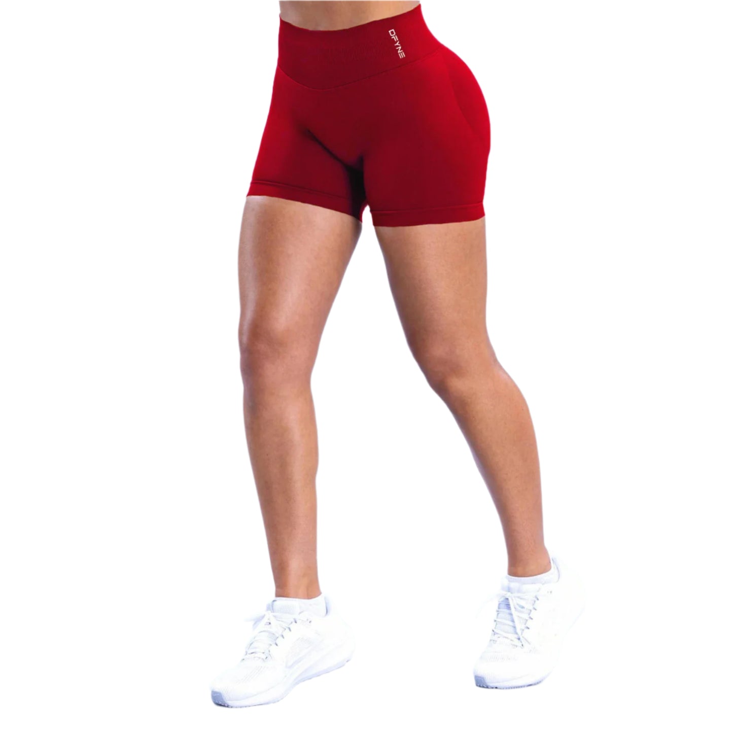Dfyne Impact Shorts 4.5'' Low Waist Seamless Yoga Shorts Scrunch Bum Gym Shorts Women Workout Biker Stretch Fitness Short XS-XL