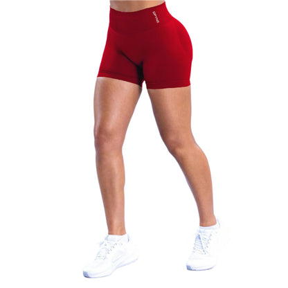 Dfyne Impact Shorts 4.5'' Low Waist Seamless Yoga Shorts Scrunch Bum Gym Shorts Women Workout Biker Stretch Fitness Short XS-XL