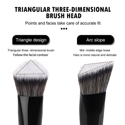 MAANGE Foundation Concealer Makeup Brushes Angled Brush Flat Top Brush Triangle Brush for Liquid Cream Blending Cosme
