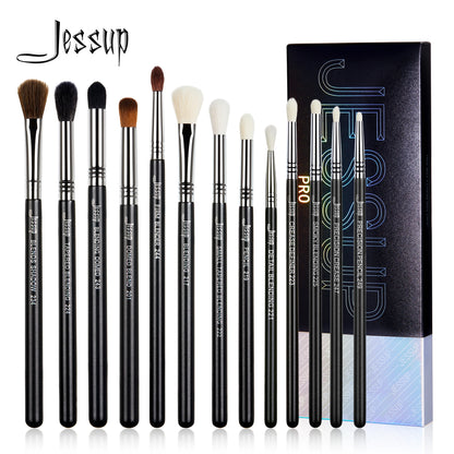 Jessup Eye Makeup Brushes set Professional Eye Blending Brush Synthetic Blends Shadow Crease Pencil Smoky T338