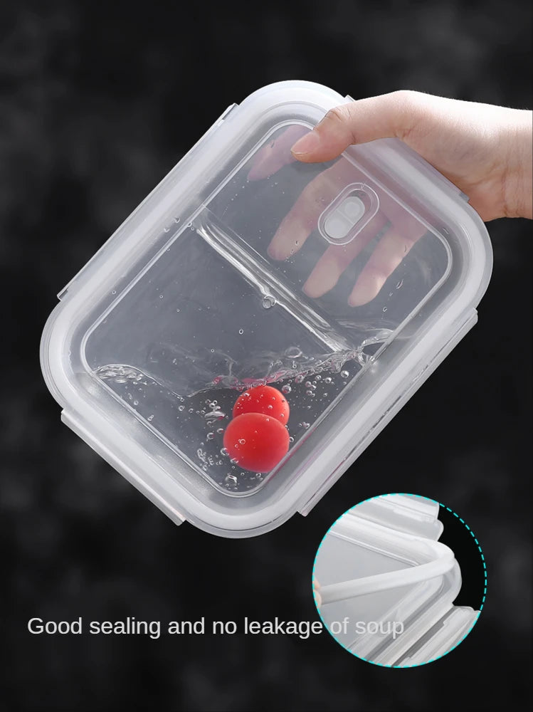 Premium Glass Lunch Container - Leak-Proof Bento Box with Secure Lid