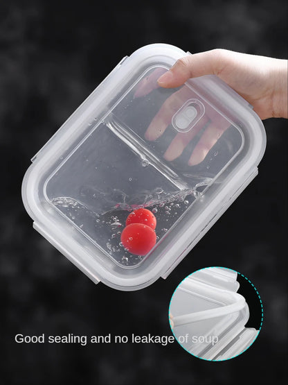 Premium Glass Lunch Container - Leak-Proof Bento Box with Secure Lid