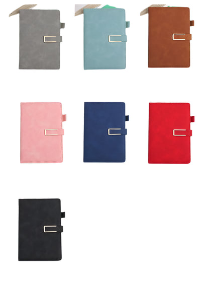 Vintage A5 Leather Notebook with Personalized Soft Cover - Perfect for Business Meetings and College Life
