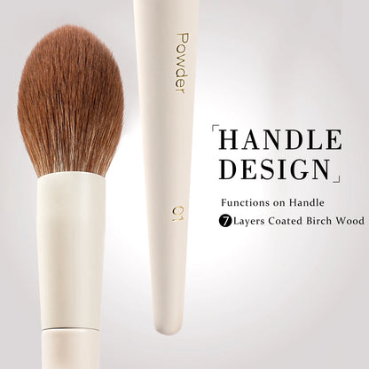 BEILI 15 PCS Makeup Brush Sets Beige Synthetic Hair Brush Foundation Contour Eyeshadow Eyeliner Blush Blending Highlight Brush
