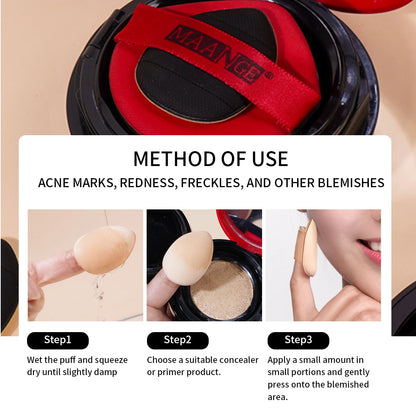 MAANGE 50pcs Makeup Tool Kit 32pcs Pro Foundation Makeup Brushes 13pcs Mixed Blender Sponges Puff Makeup Remover Pad for Travel