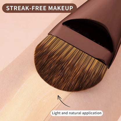 MAANGE 3pcs Foundation Makeup Brushes Ultra Thin Top Mask Brushes Nose Contour U-Shaped Brush for Double Head Nose Shadow Brush